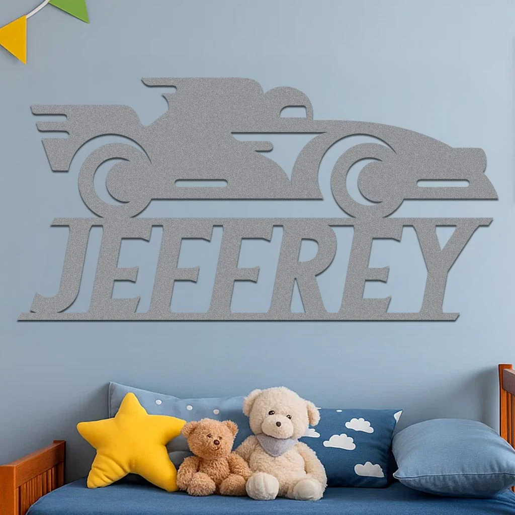 Race Car Name Sign - Image 3