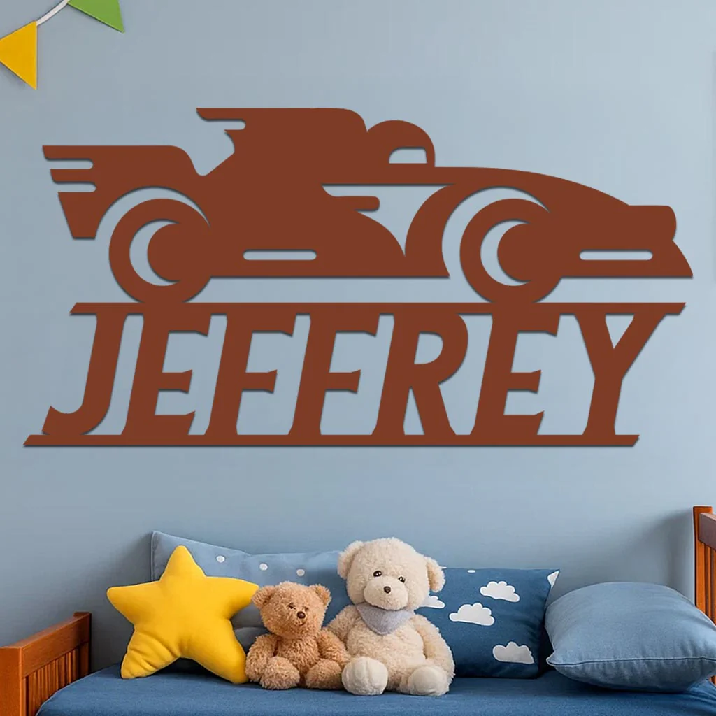 Race Car Name Sign - Image 6