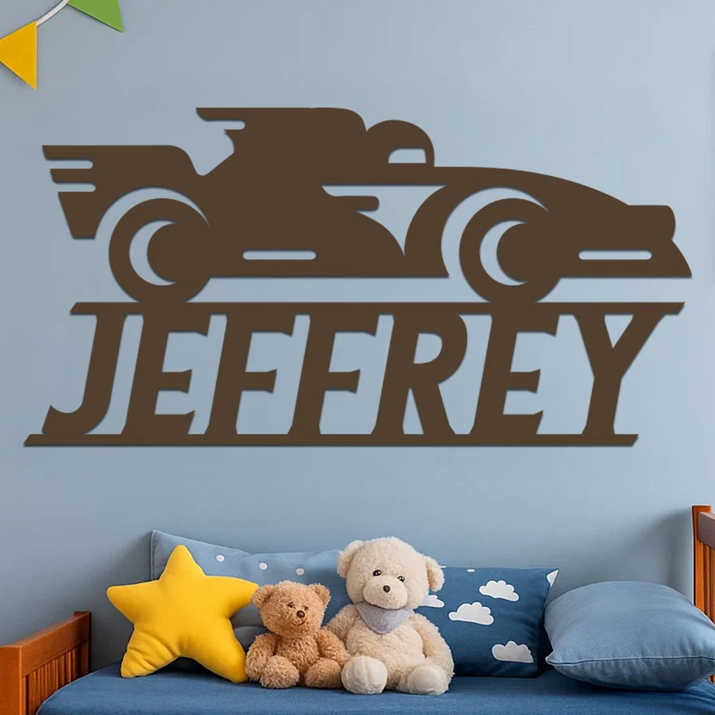 Race Car Name Sign - Image 7