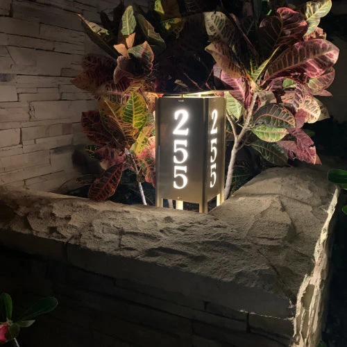 RadiantLight 14" tall ADDRESS MARKER Landscape Light - Garden Light - Image 14