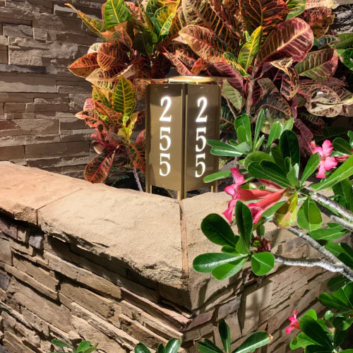 RadiantLight 14" tall ADDRESS MARKER Landscape Light - Garden Light - Image 15