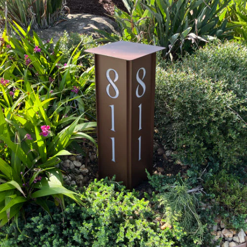 RadiantLight 27" tall ADDRESS MARKER Landscape Light - Garden Light - Image 3