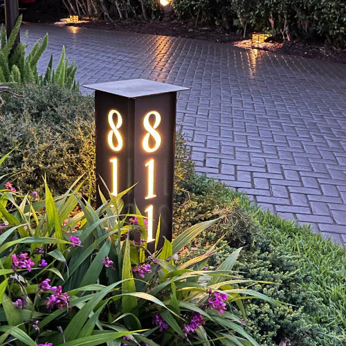 RadiantLight 27" tall ADDRESS MARKER Landscape Light - Garden Light - Image 7