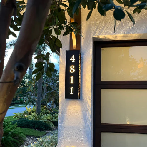 RadiantLight Address Marker Wall Sconces - Outdoor Wall Lights - Image 10
