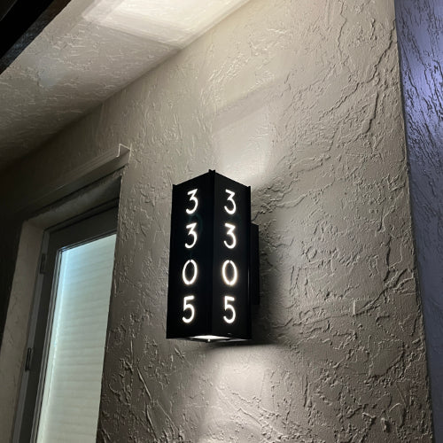 RadiantLight Address Marker Wall Sconces - Outdoor Wall Lights - Image 4