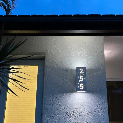 RadiantLight Address Marker Wall Sconces - Outdoor Wall Lights - Image 5