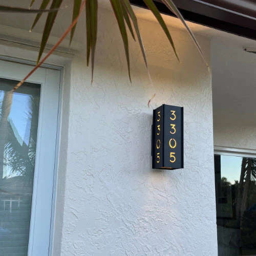 RadiantLight Address Marker Wall Sconces - Outdoor Wall Lights - Image 7
