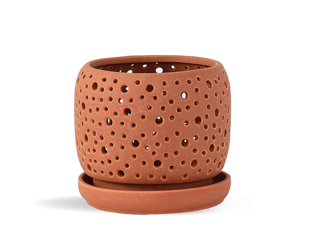 Rain Drop Orchid Planter-Sand By Plantatorem - Image 3