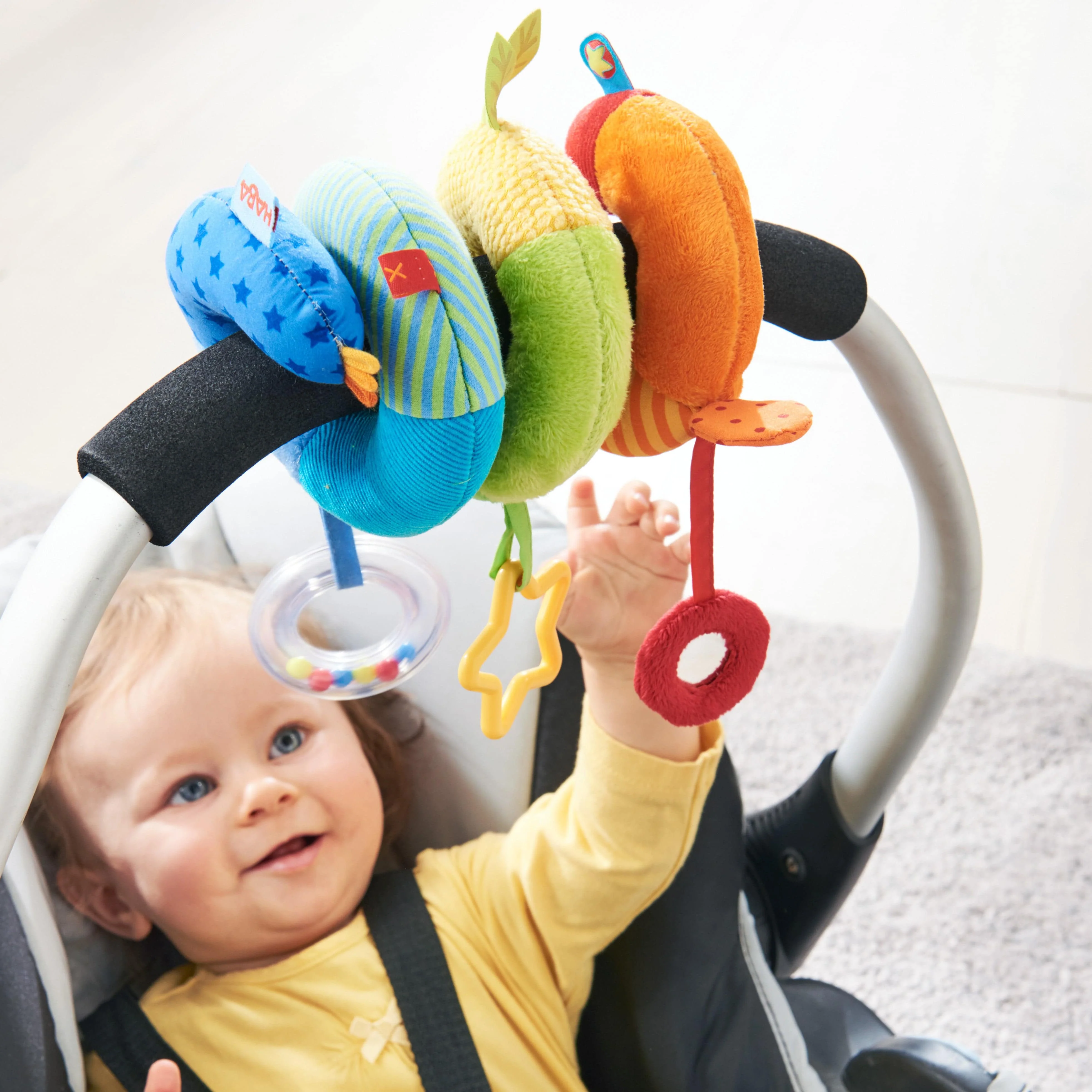Rainbow Activity Spiral Stroller & Car Seat Toy - Image 2
