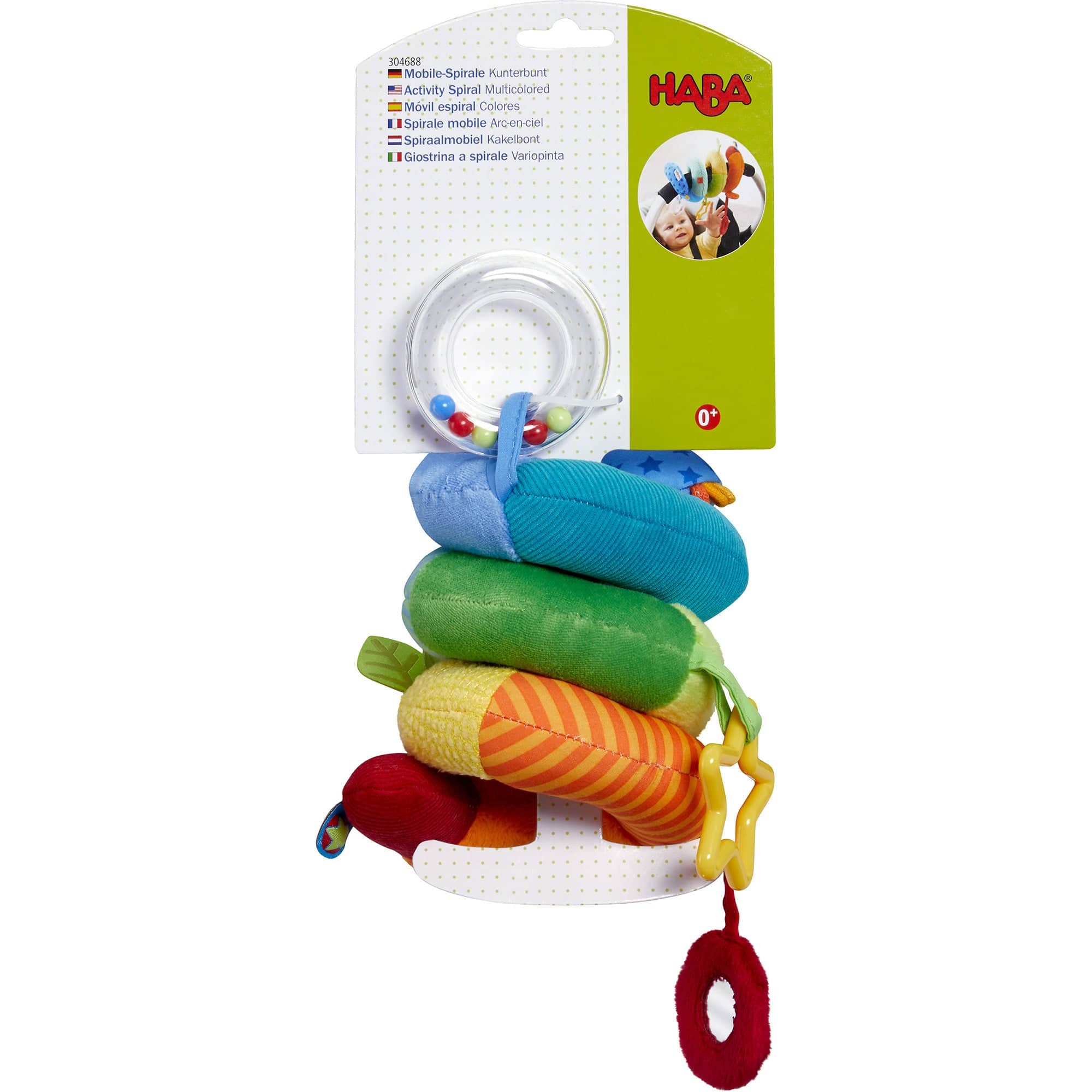 Rainbow Activity Spiral Stroller & Car Seat Toy - Image 4