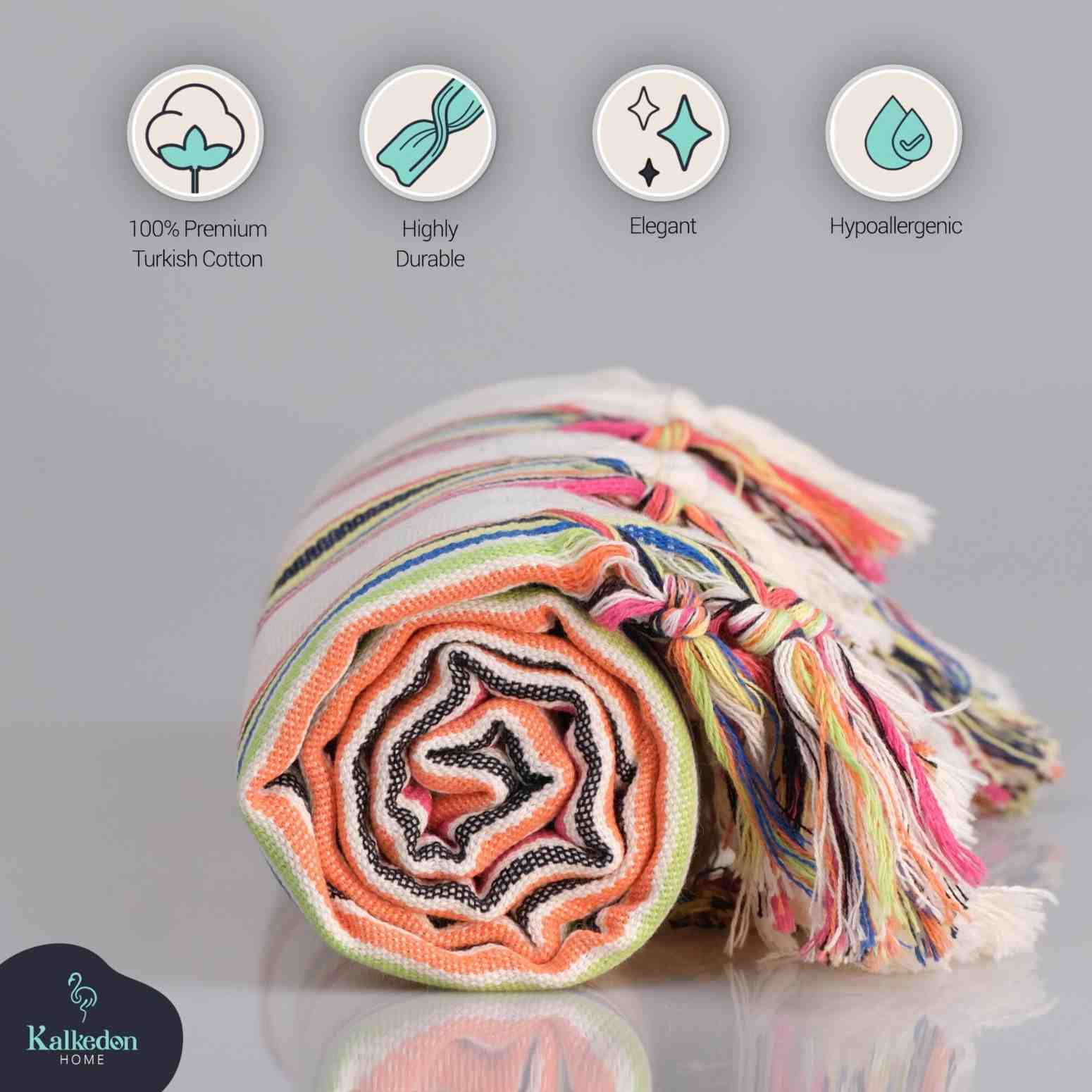 Rainbow Turkish Blanket - Image 6
