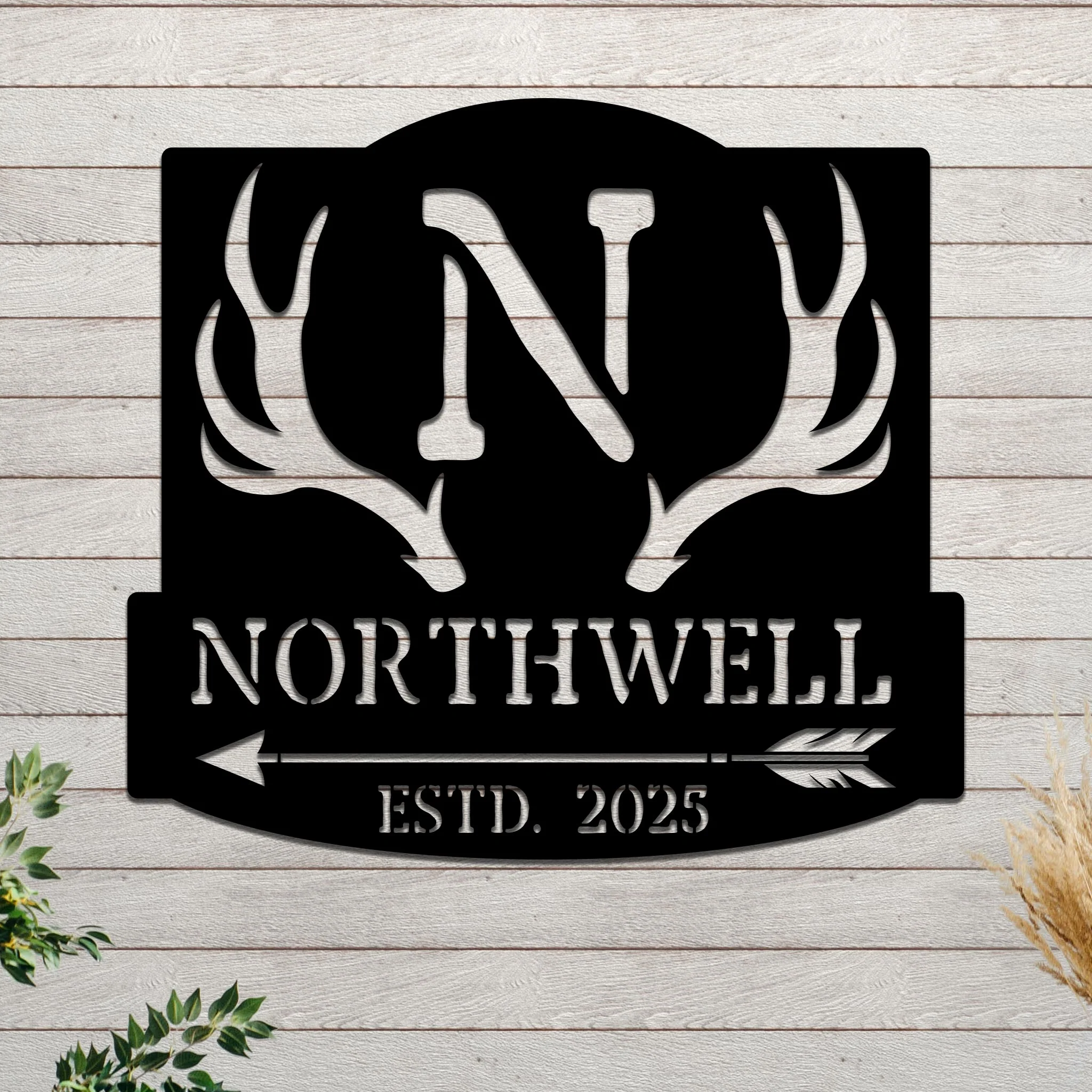 Ranch Sign With Antlers - Image 3