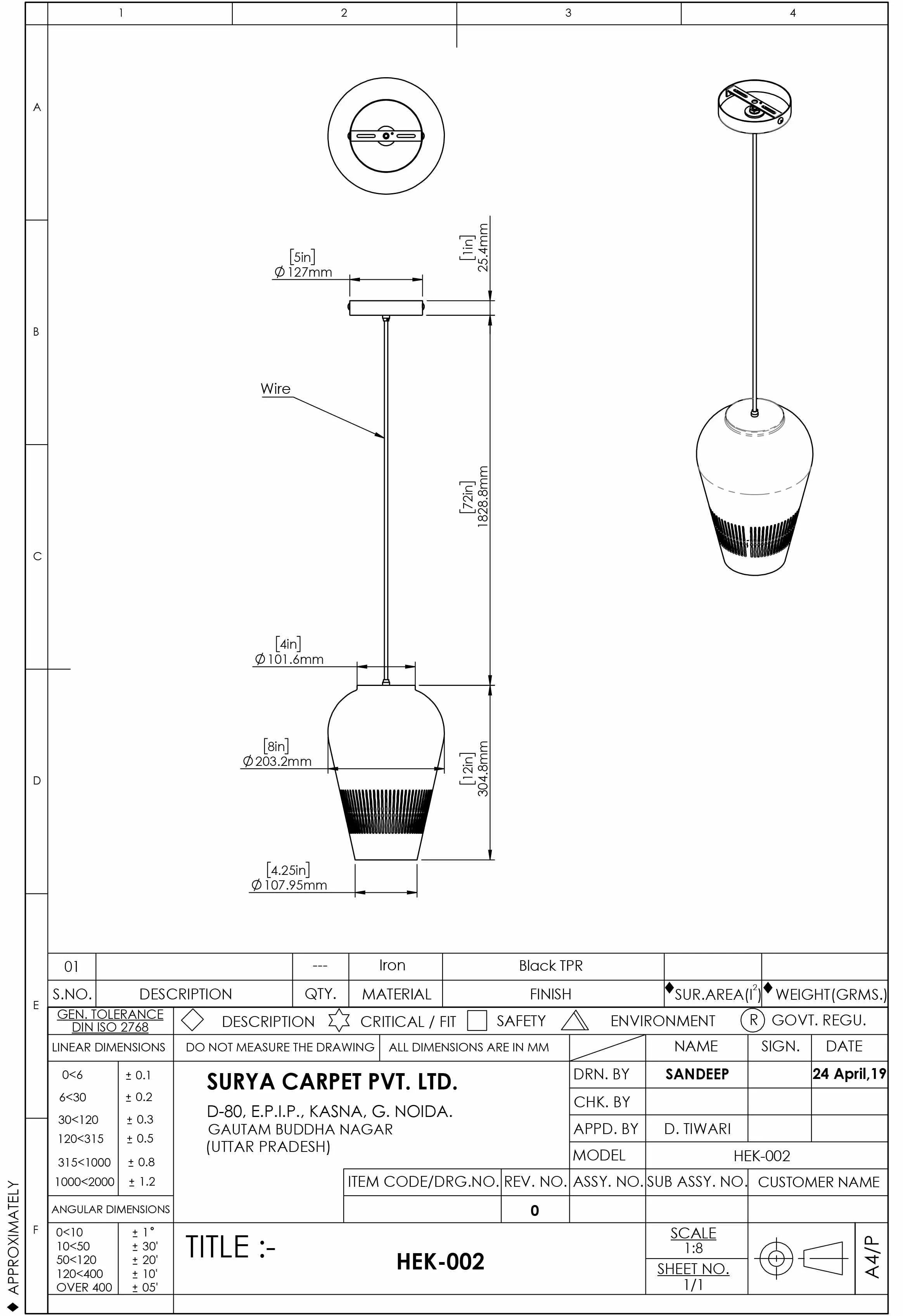 Ravensworth Ceiling Light - Clearance - Image 7