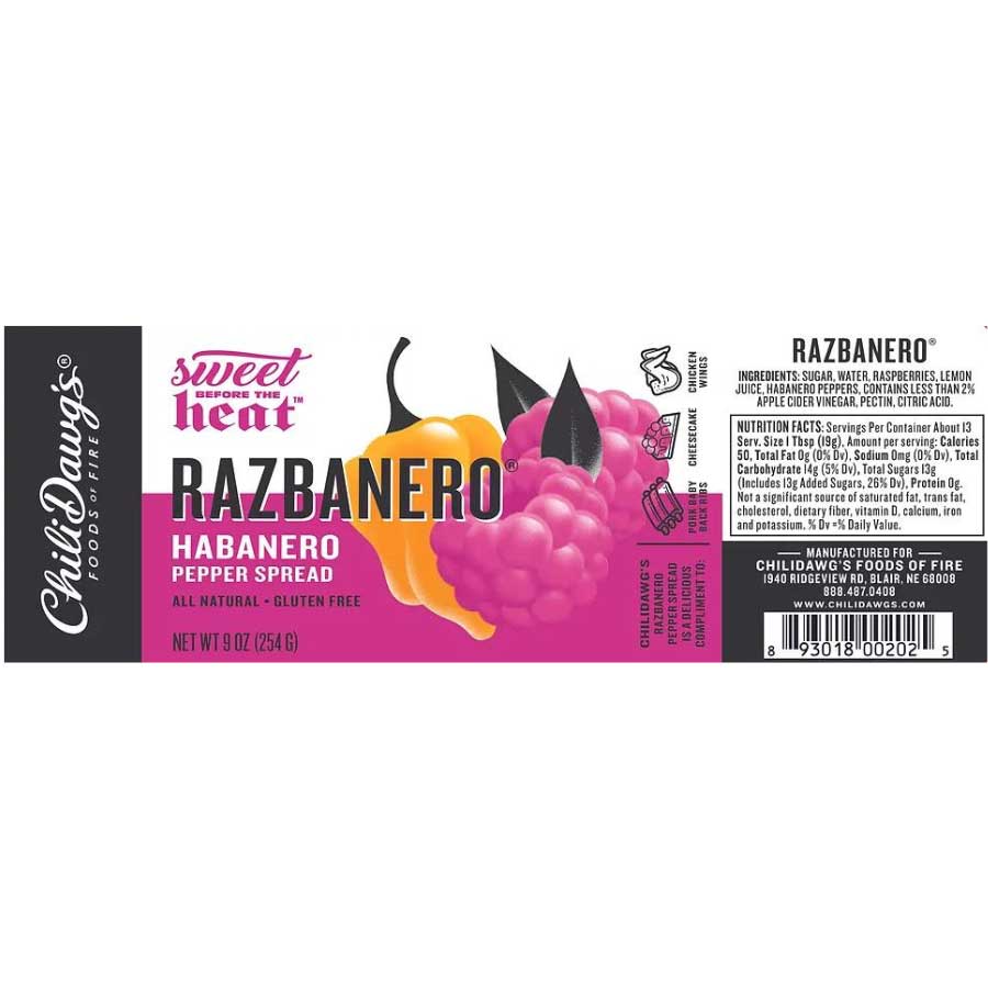 Razbanero Pepper Spread | Pack of 2 | 9 oz | Gluten Free | Chili Dawg's Foods of Fire - Image 6