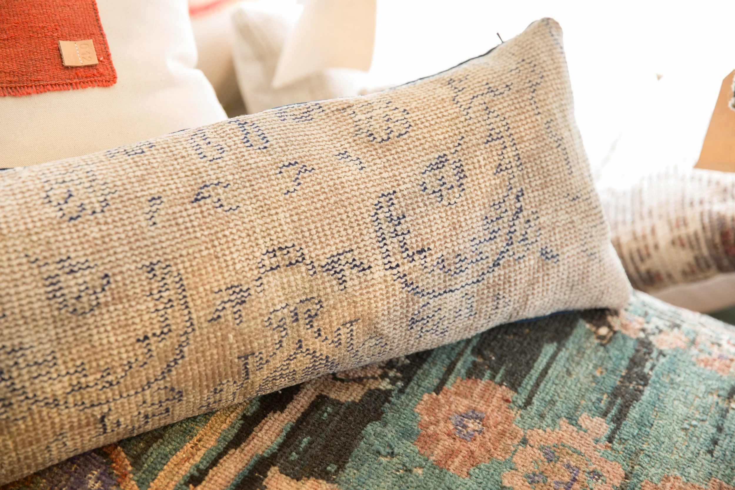 Reclaimed Rug Fragment Pillow - Image 2