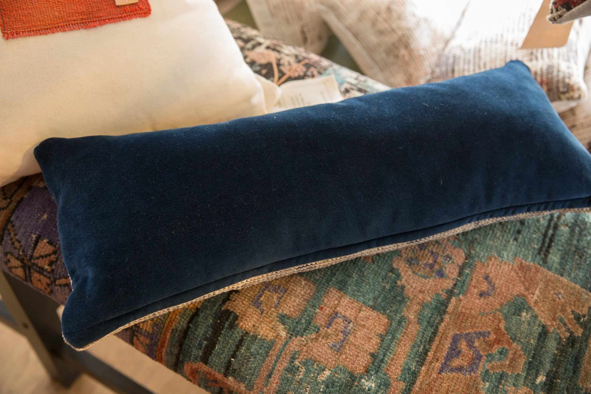 Reclaimed Rug Fragment Pillow - Image 3