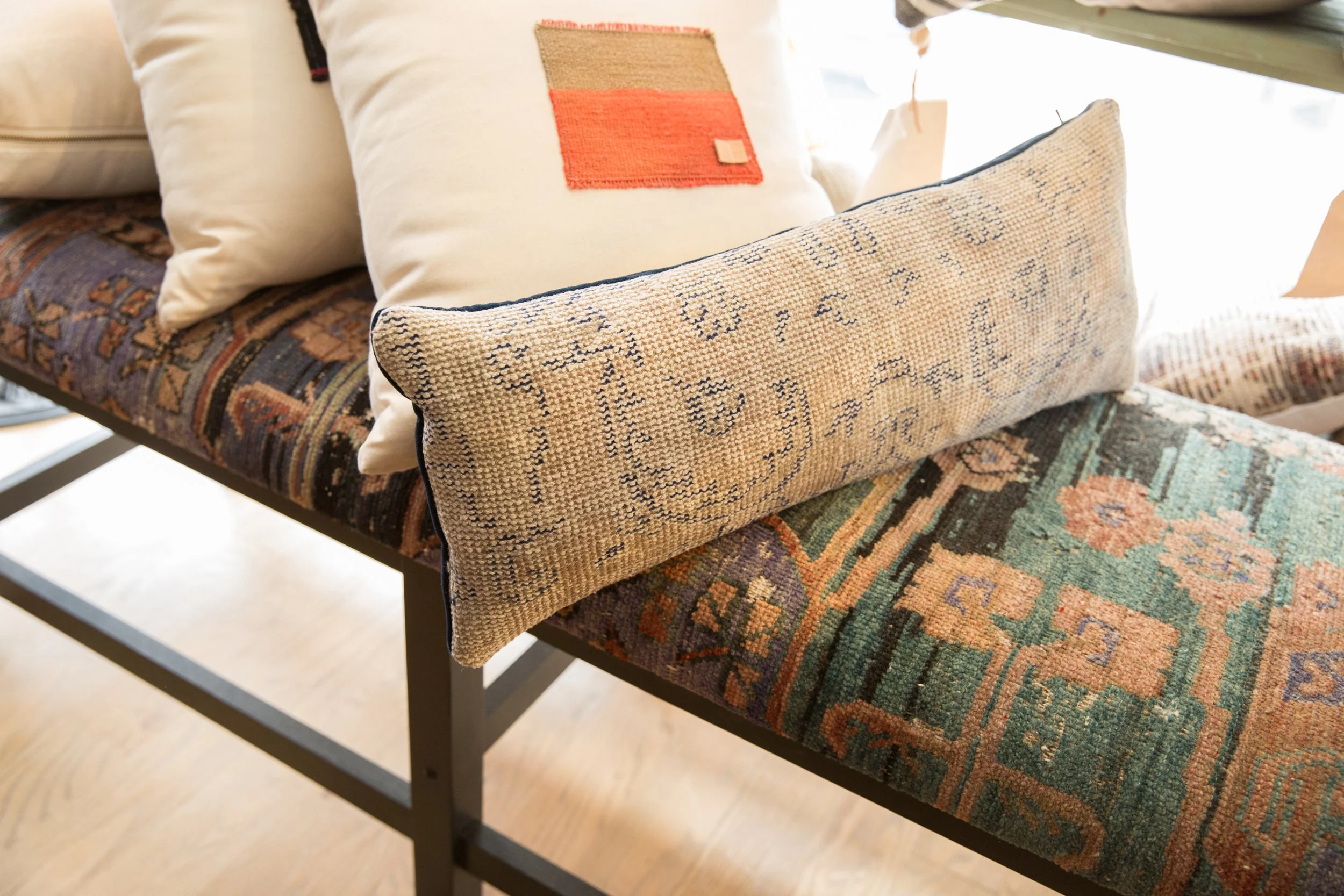 Reclaimed Rug Fragment Pillow - Image 4