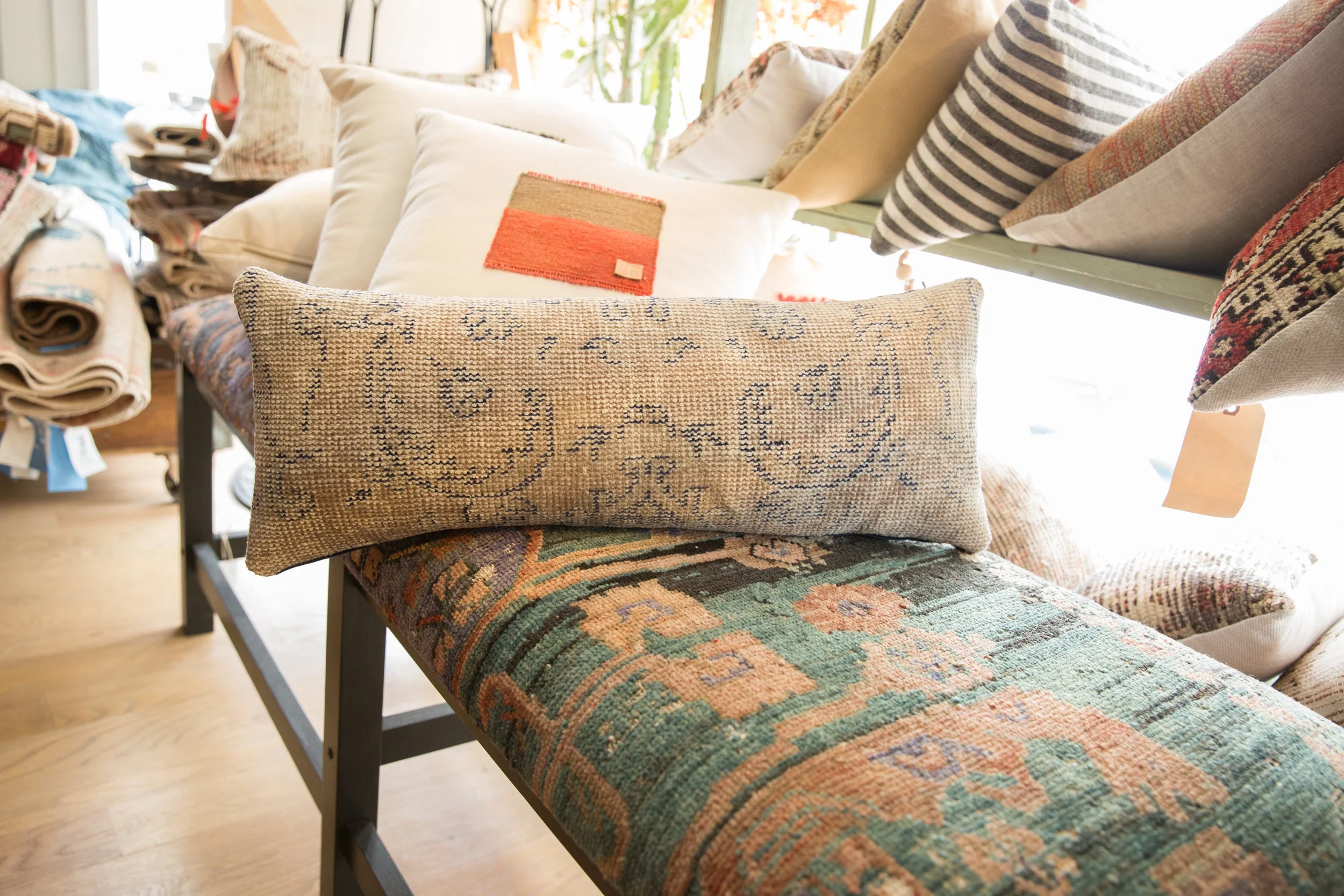 Reclaimed Rug Fragment Pillow - Image 6