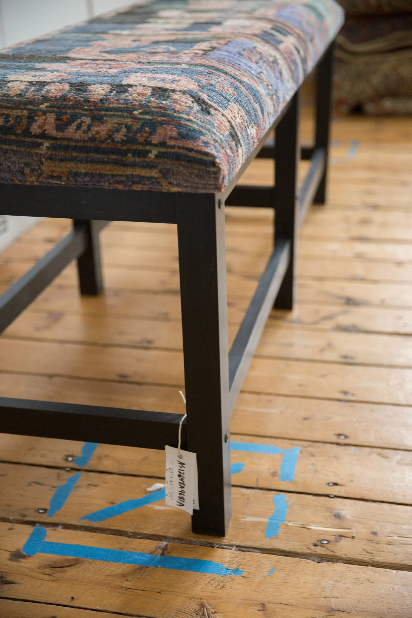 Reclaimed Vintage Turkish Rug Bench - Image 10