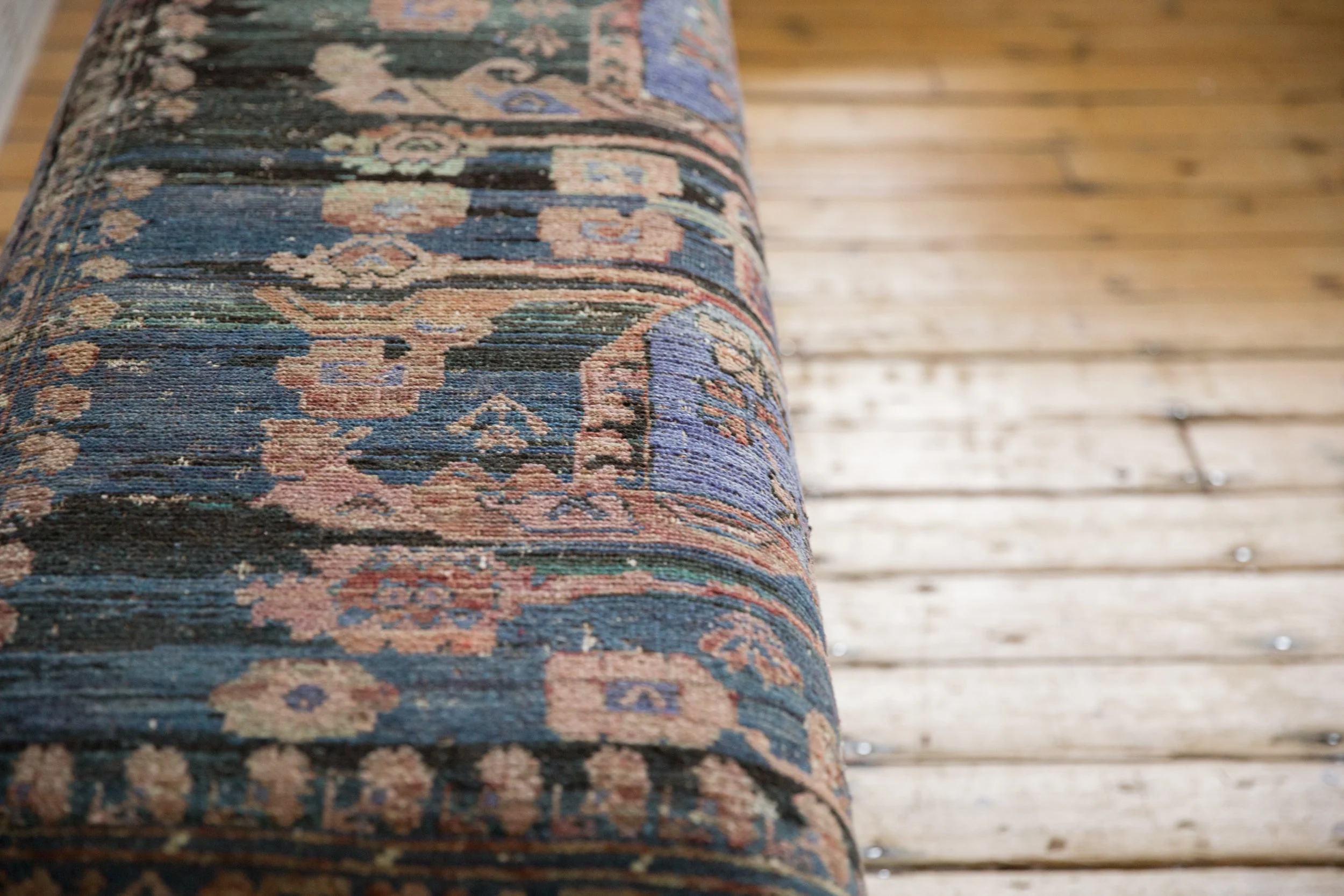 Reclaimed Vintage Turkish Rug Bench - Image 11
