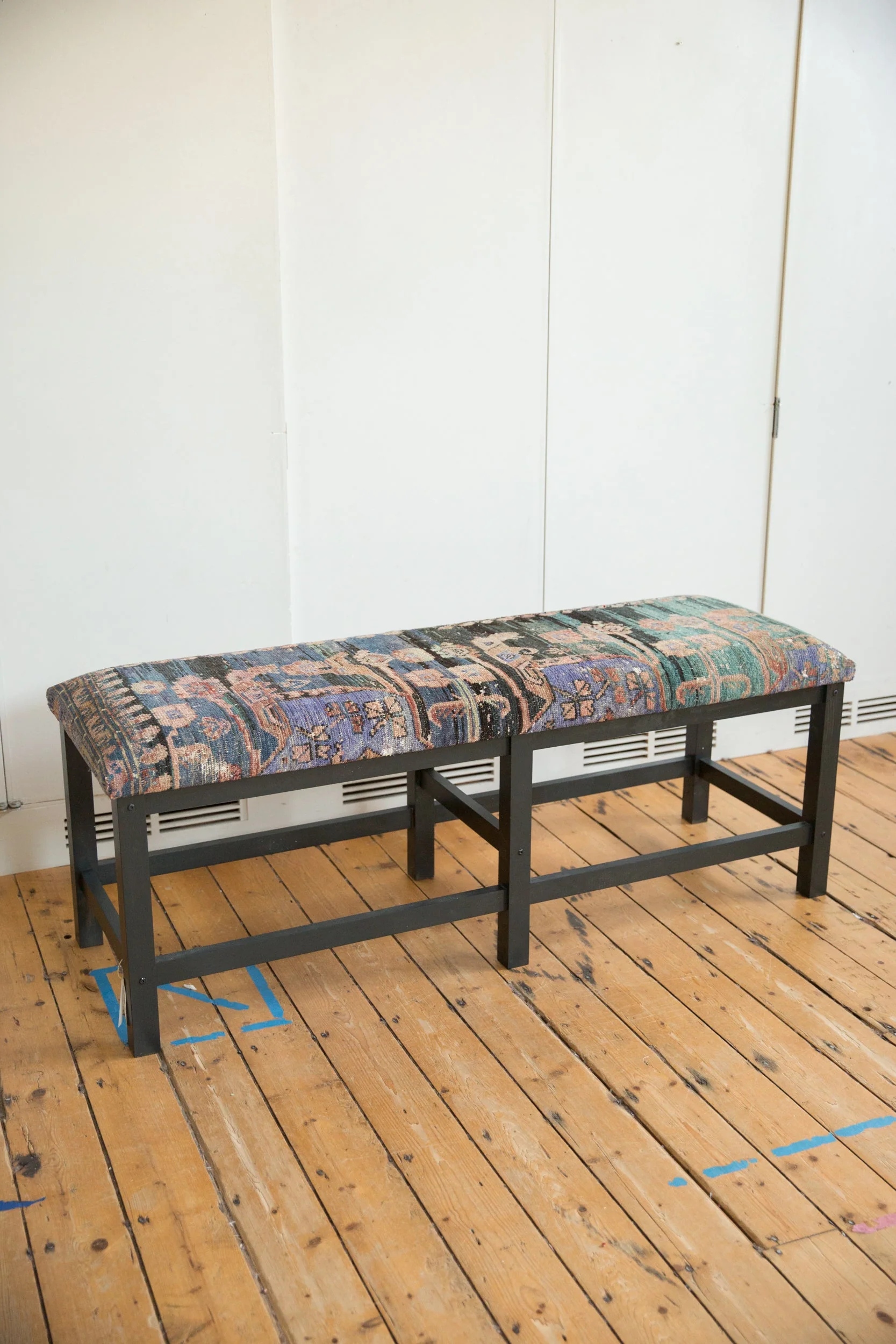 Reclaimed Vintage Turkish Rug Bench - Image 13