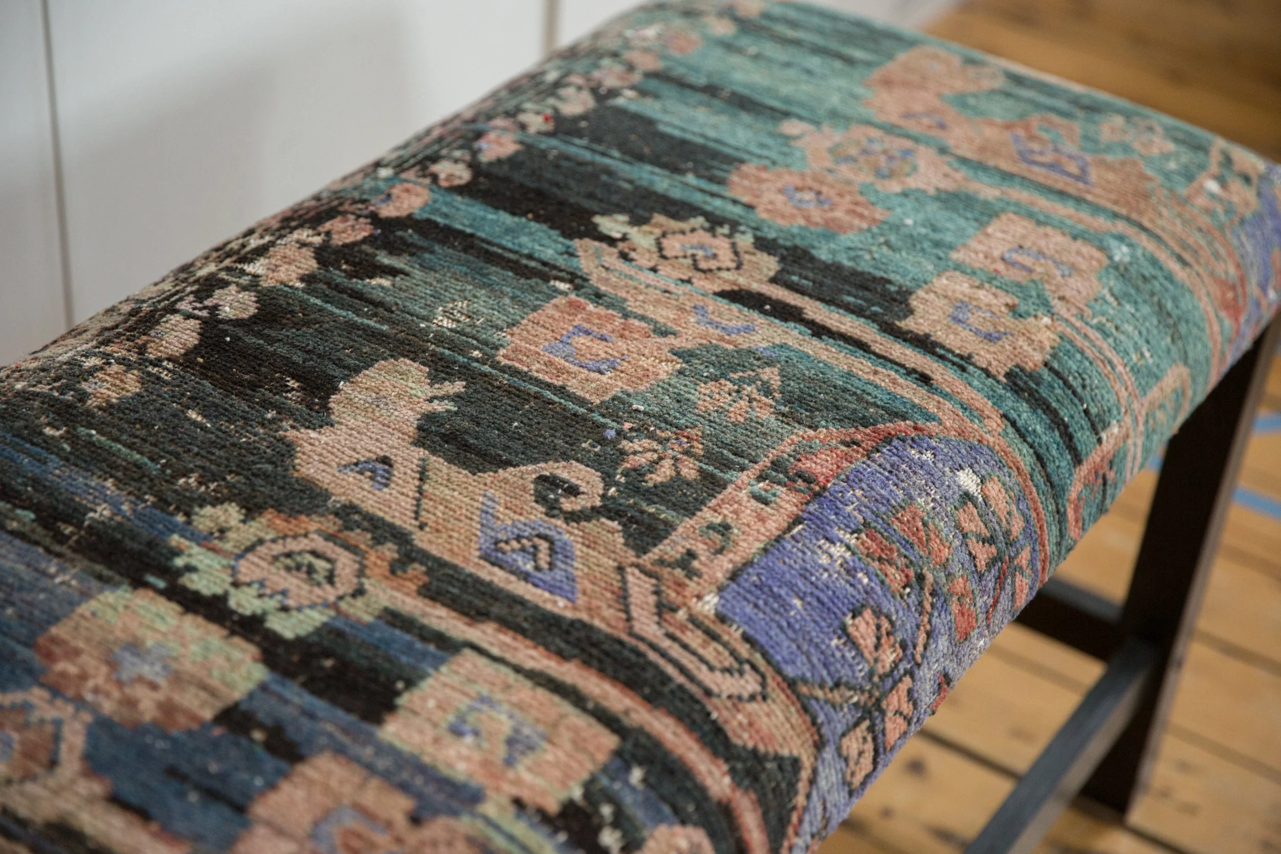 Reclaimed Vintage Turkish Rug Bench - Image 4