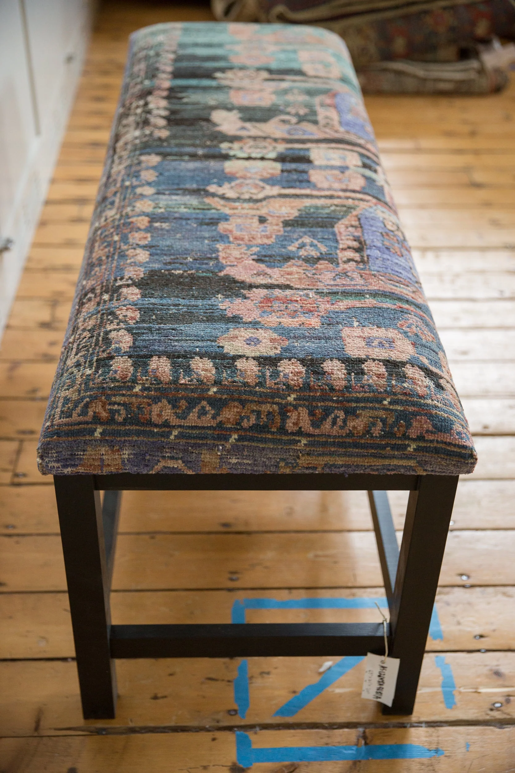 Reclaimed Vintage Turkish Rug Bench - Image 9