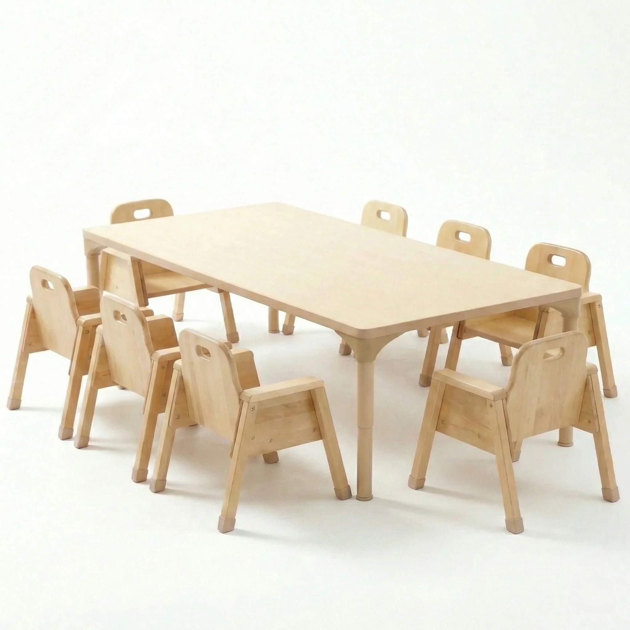 Rectangular Adjustable Kids Table – 13" to 17" Height | Toddler & Preschool Classroom Activity Table - Image 2