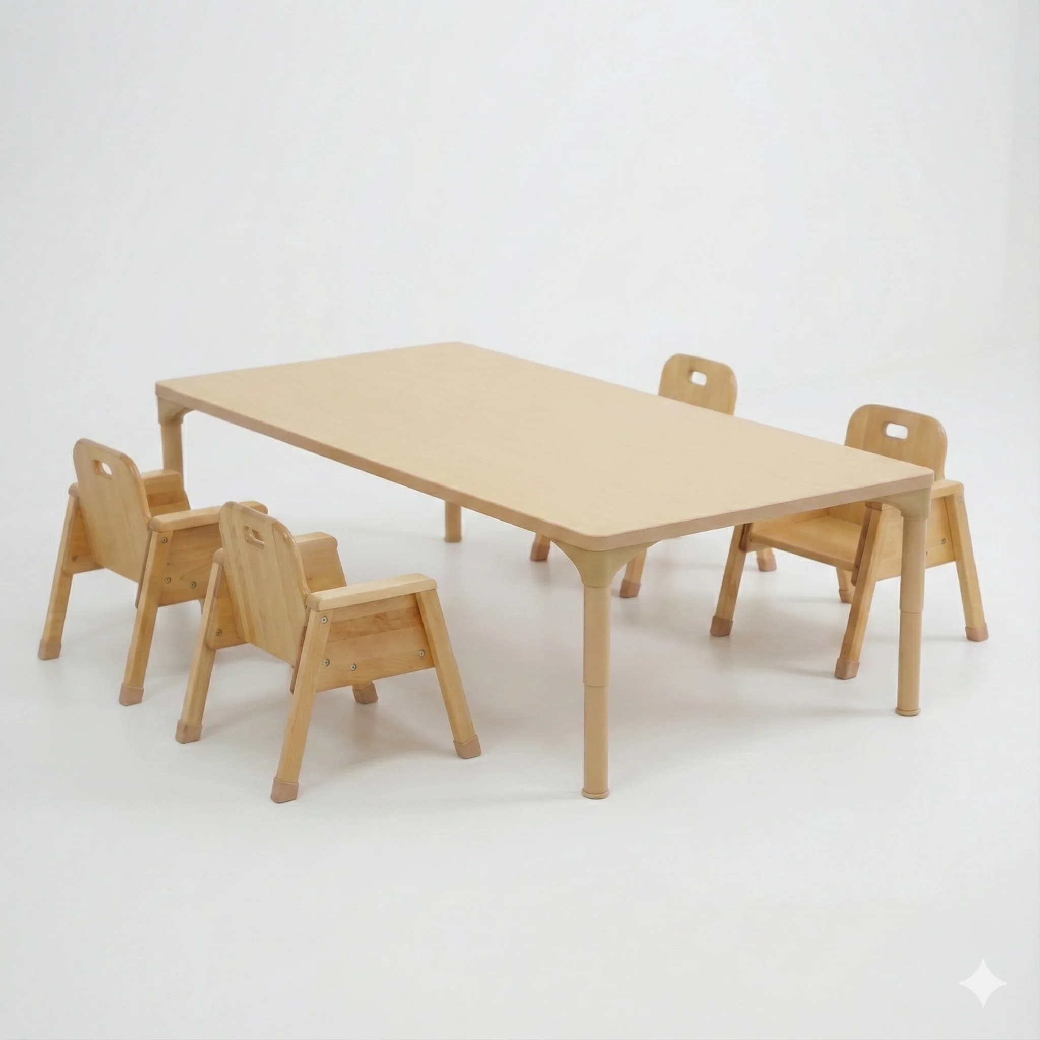 Rectangular Adjustable Kids Table – 13" to 17" Height | Toddler & Preschool Classroom Activity Table - Image 7