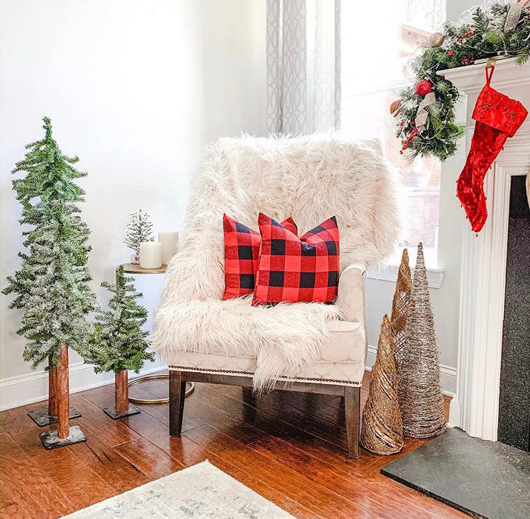 Red Buffalo Plaid Pillow Cover - Image 3