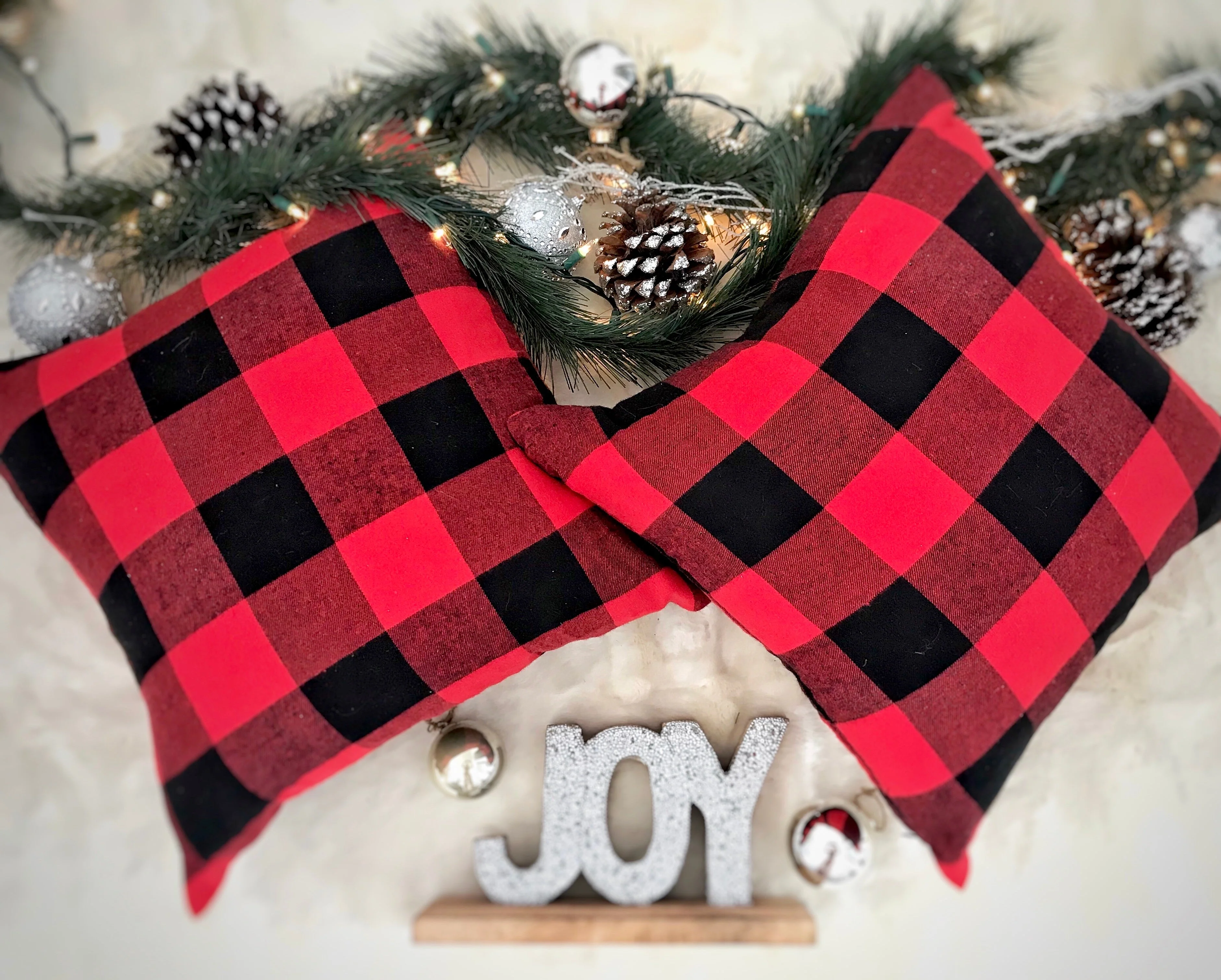 Red Buffalo Plaid Pillow Cover - Image 5