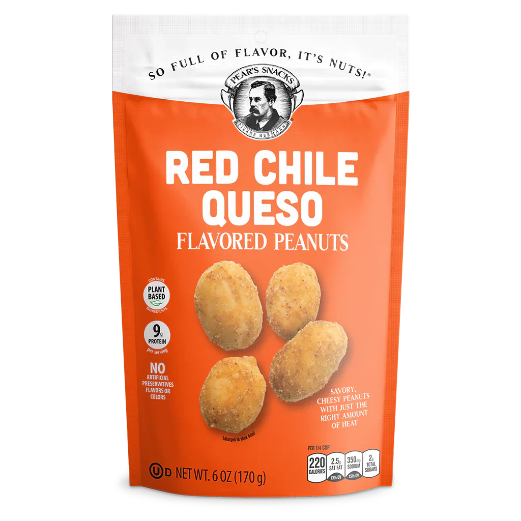 Red Chile Queso Flavored Peanuts | Pack of 6 | 6 oz | Brenmar - Image 2