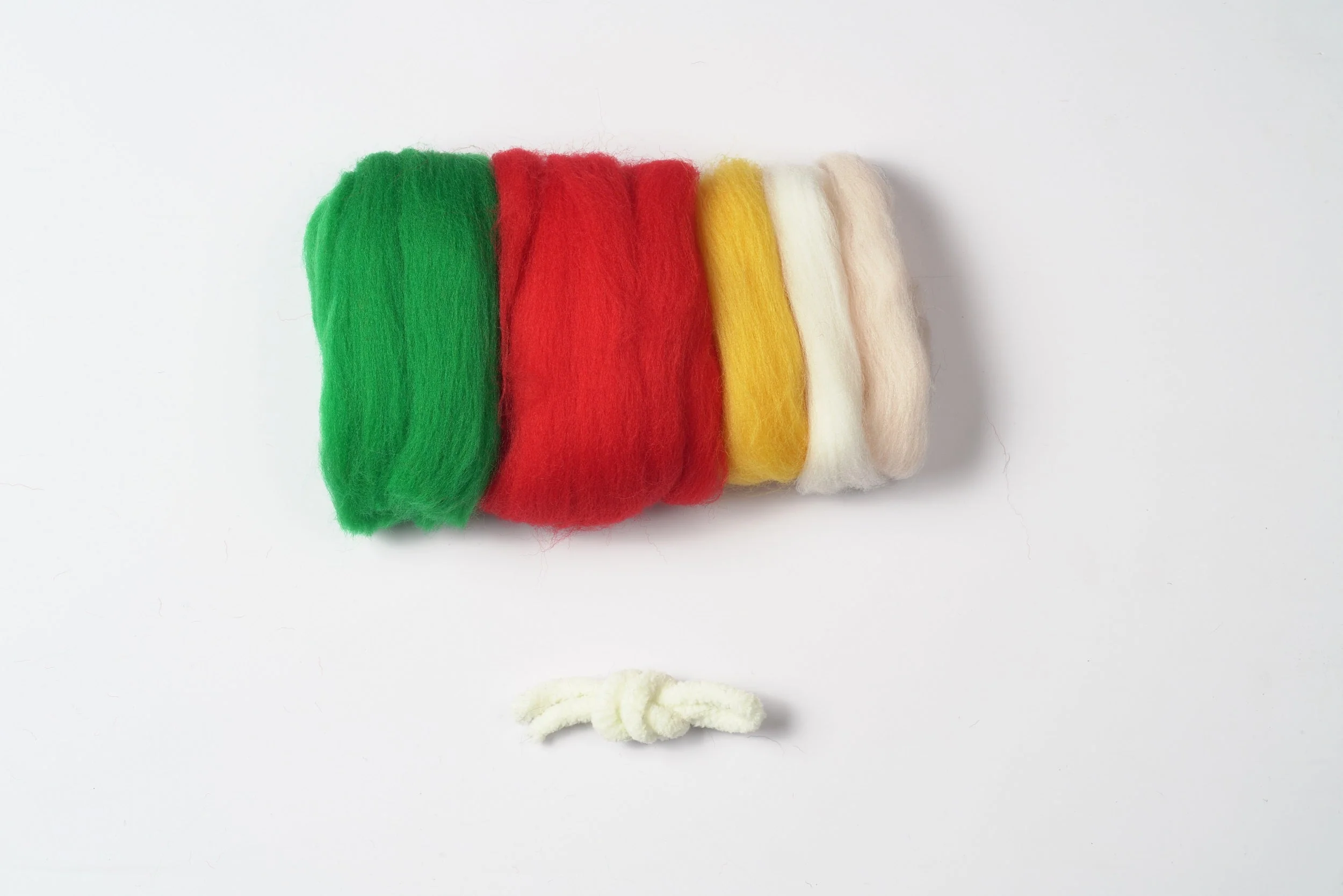 Red Christmas Gnome Needle Felting Kit. Wizardi DIY Wool Craft Kit F07N8-491 - Image 4