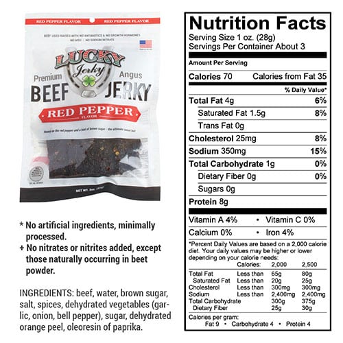 Red Pepper Beef Jerky | Pack of 3 | 3 oz | Nebraska Star Beef - Image 4
