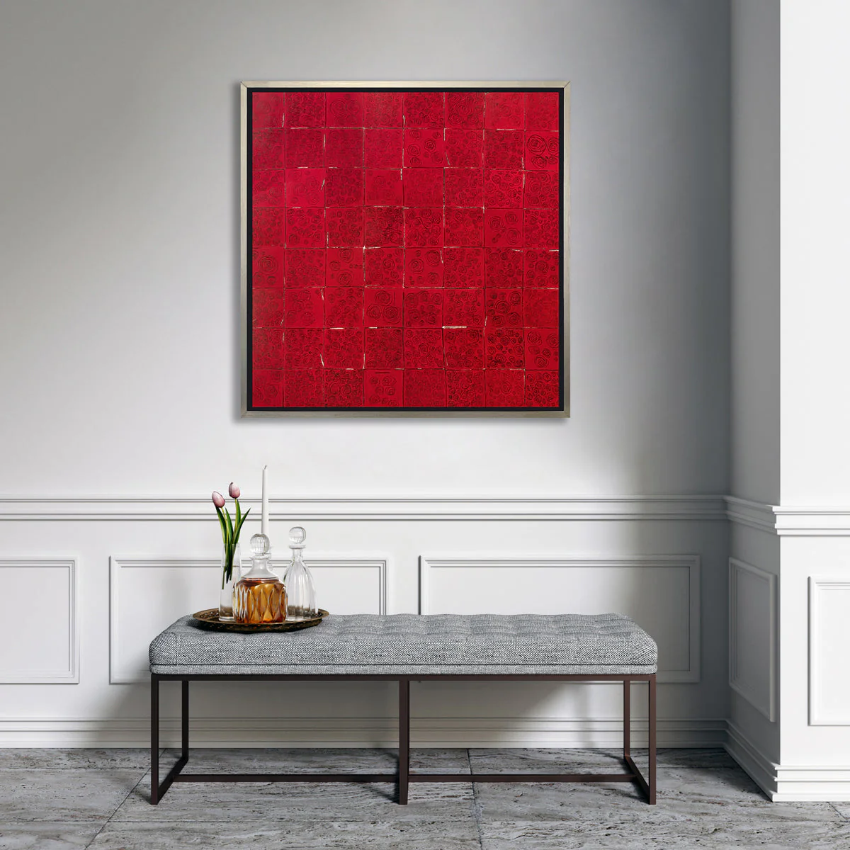 Red Roses for Warhol - Limited Edition Canvas Print - Image 2