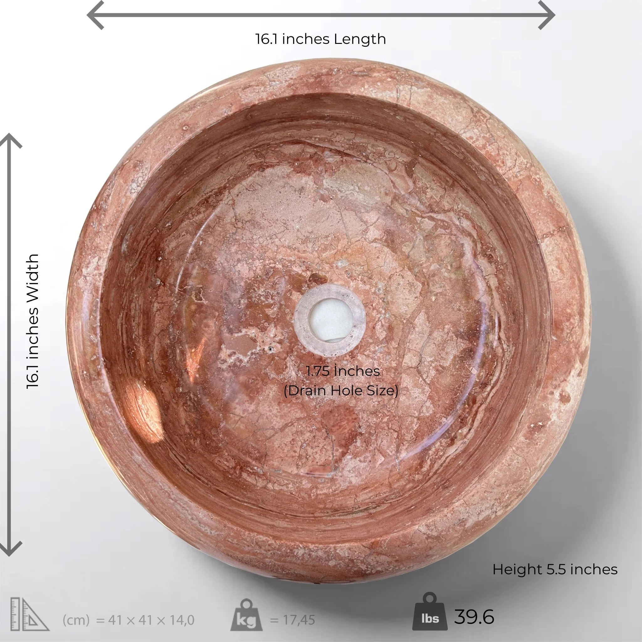 Red Vessel Sink - Image 2
