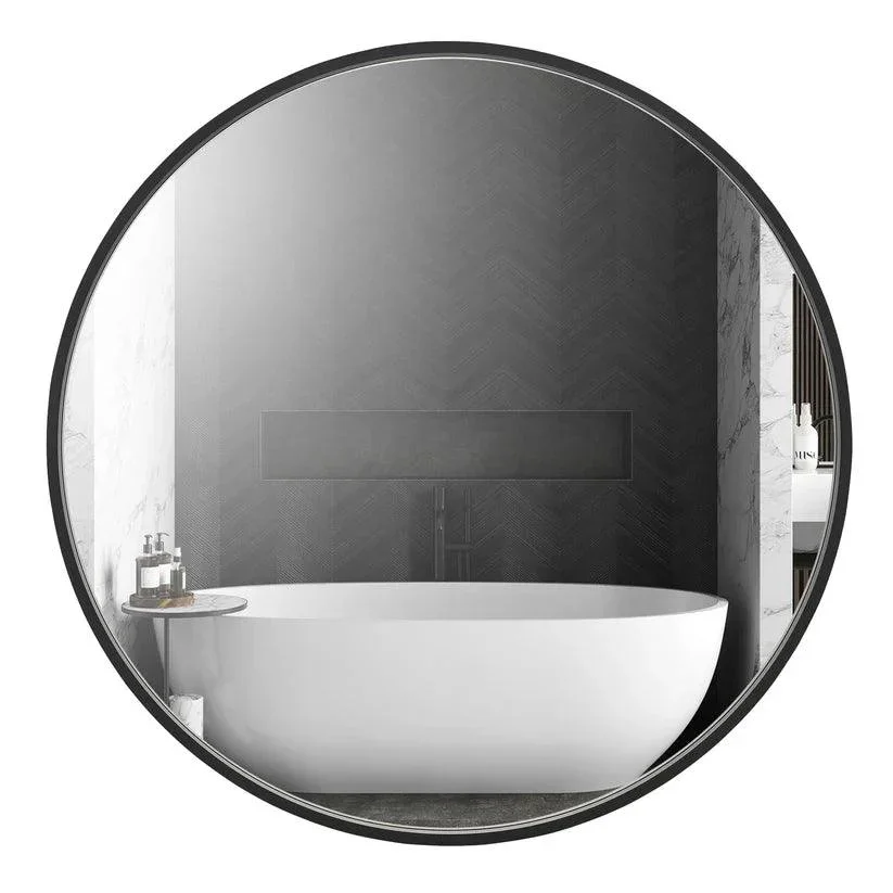Reflections Sleek Modern Black Aluminum Framed Wall Mirror - Image 27