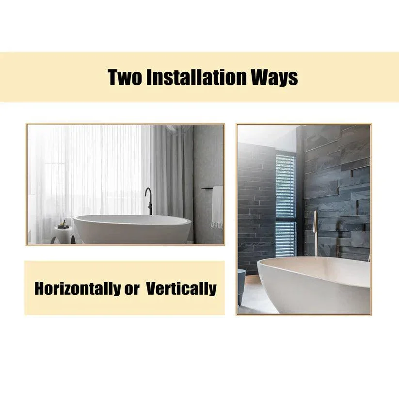 Reflections Sleek Modern Black Aluminum Framed Wall Mirror - Image 30