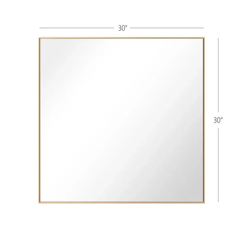 Reflections Sleek Modern Black Aluminum Framed Wall Mirror - Image 48