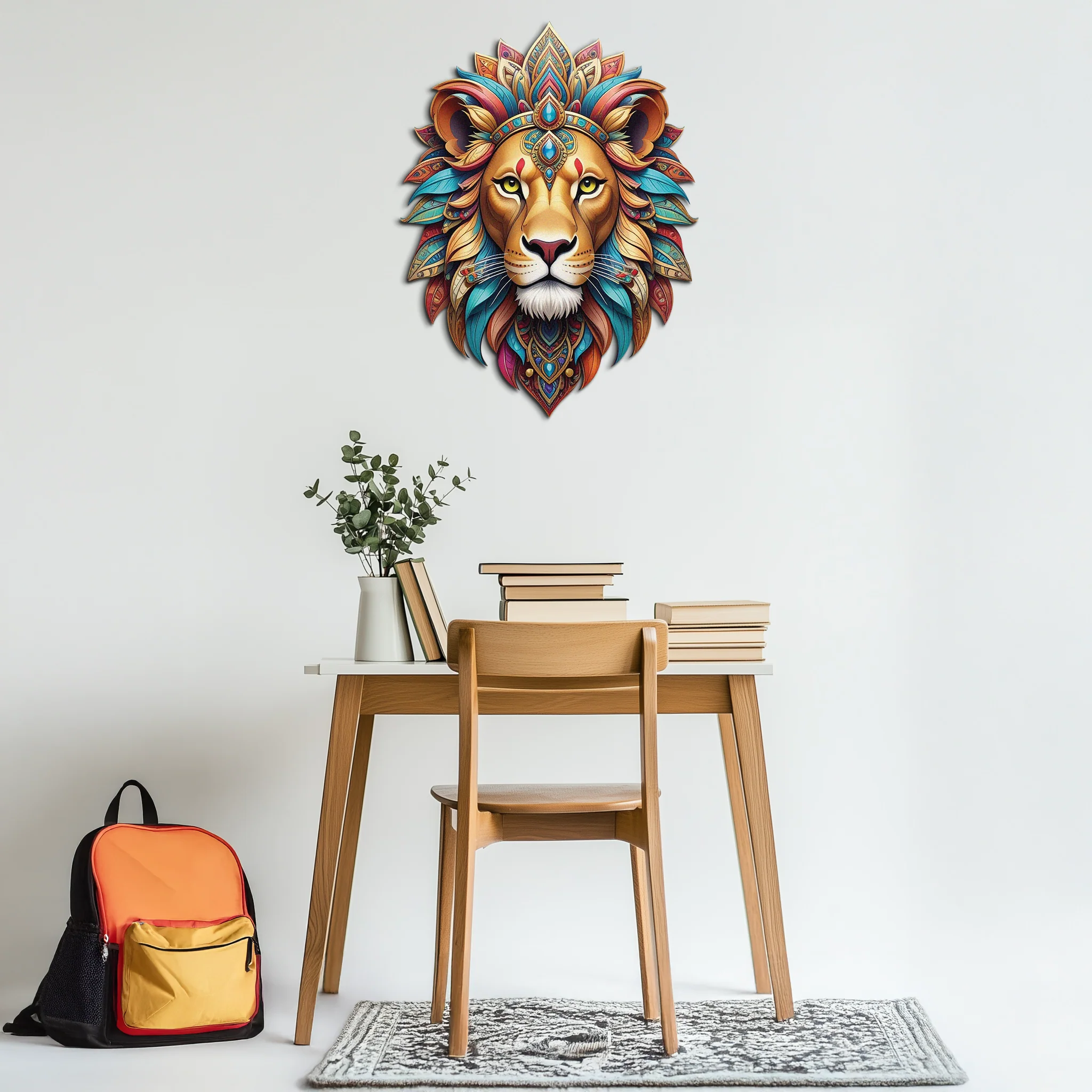 Regal Lion Metal Wall Art – Tribal Vibes, Fierce Style-KAFUVM029 - Image 5
