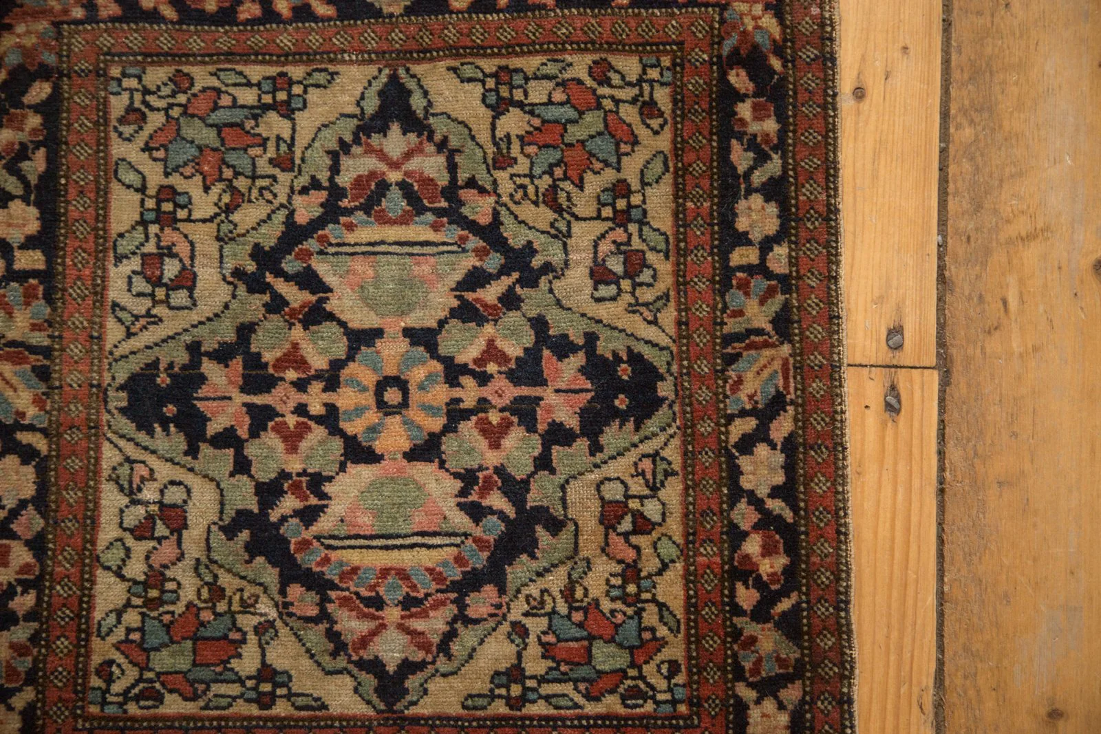 RESERVED 1.5x2 Antique Farahan Sarouk Square Bag Face Rug Mat - Image 10