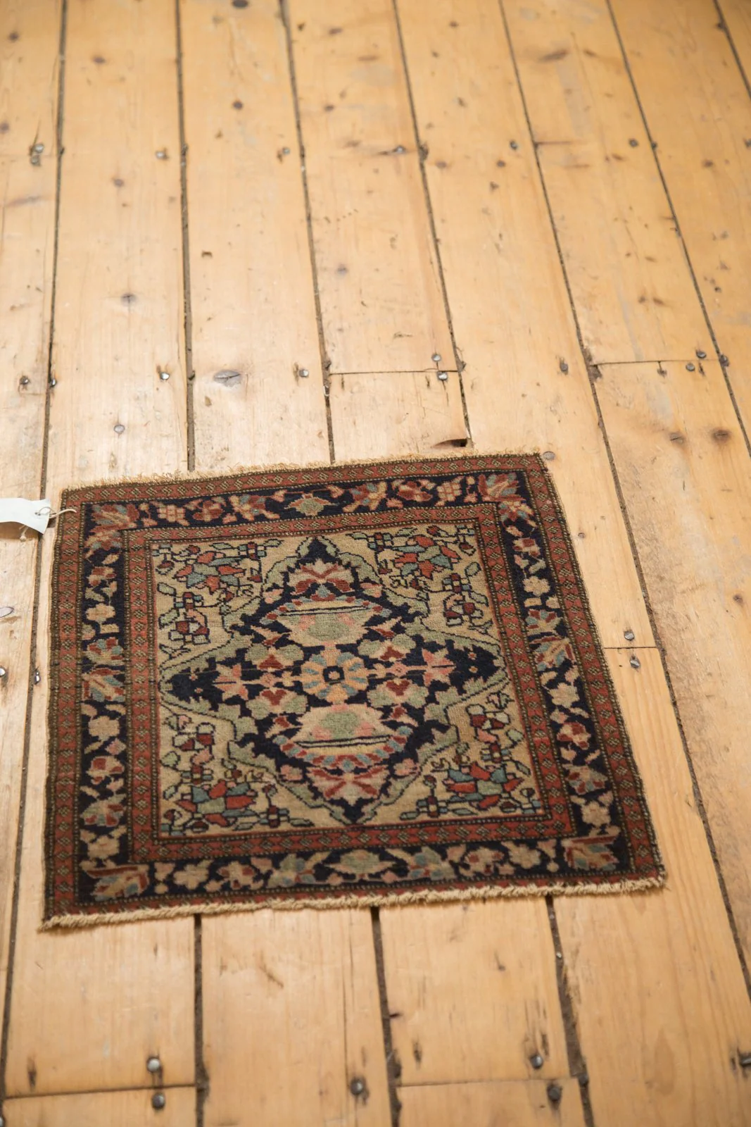 RESERVED 1.5x2 Antique Farahan Sarouk Square Bag Face Rug Mat - Image 7