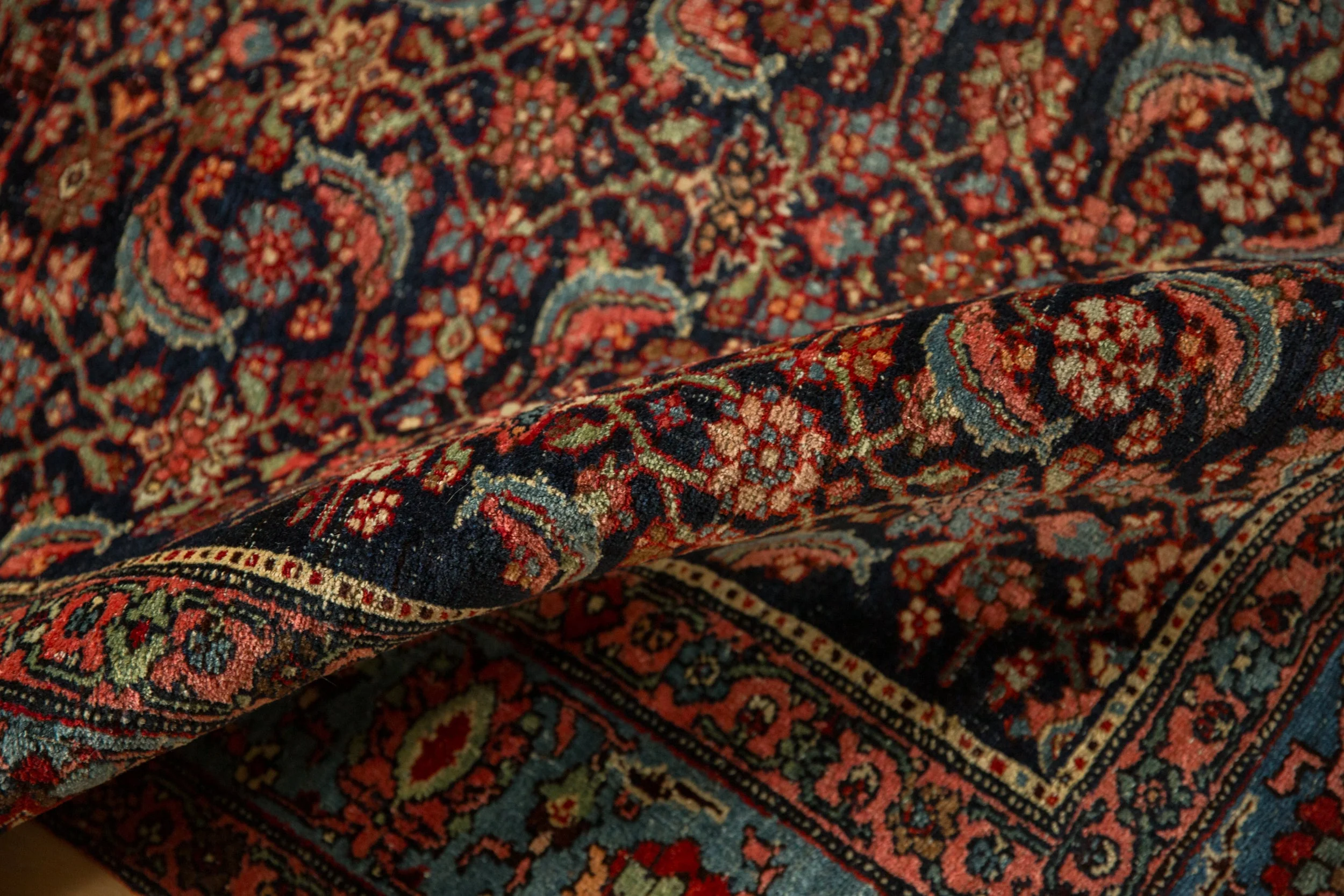 RESERVED 4.5x7 Antique Bijar Rug - Image 9