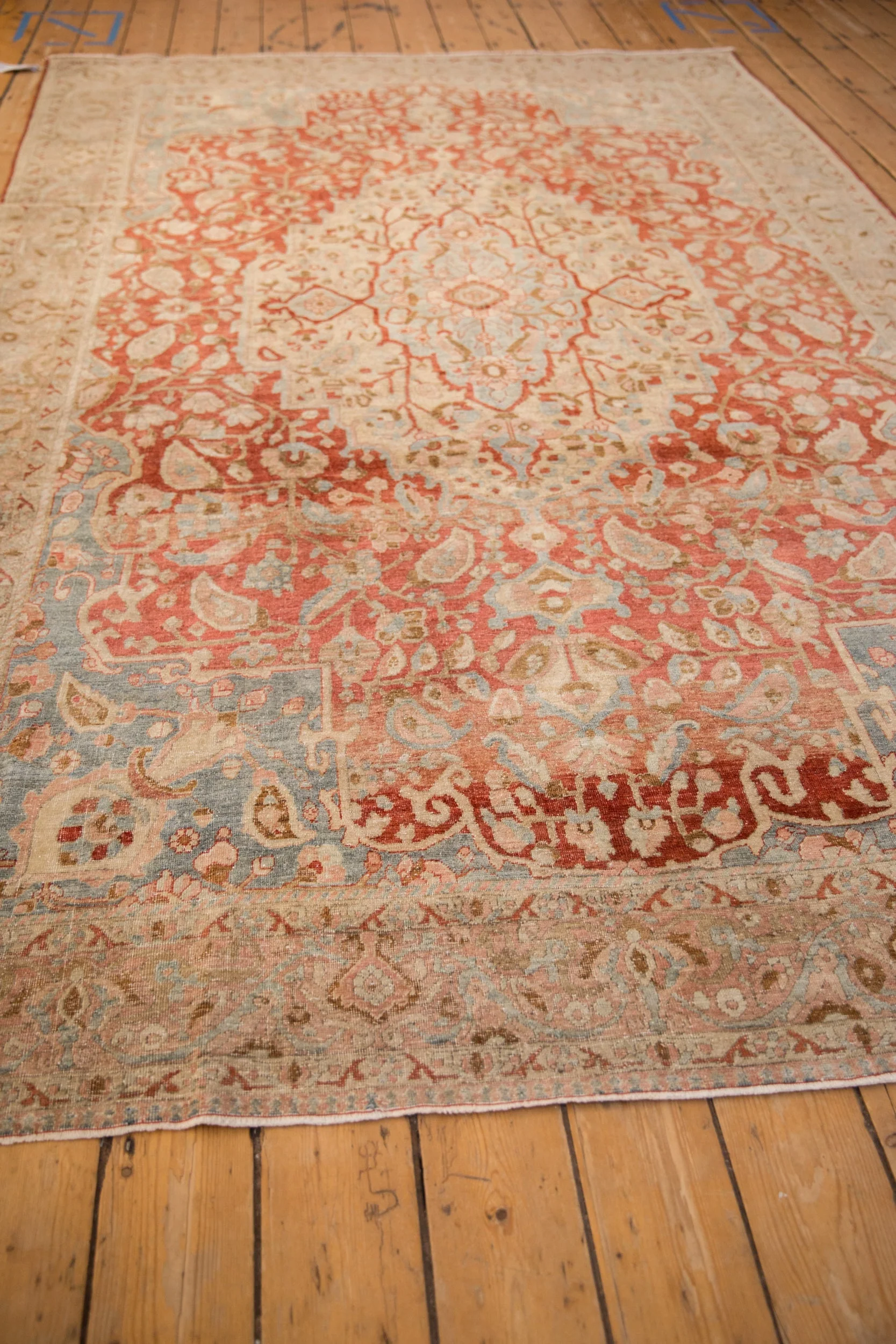 6.5x10.5 Vintage Distressed Tabriz Carpet - Image 5