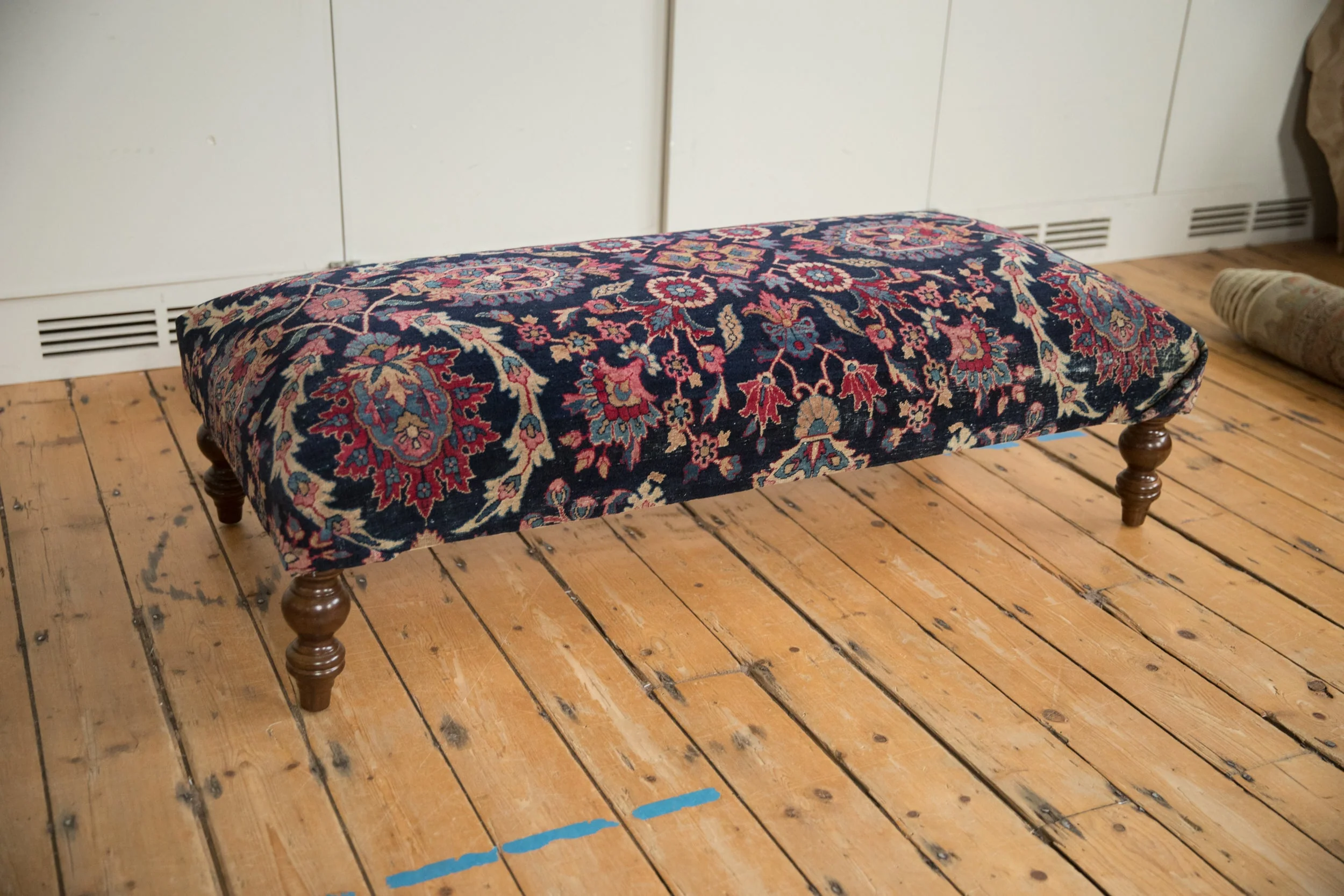 Vintage Persian Rug Ottoman Coffee Table - Image 10