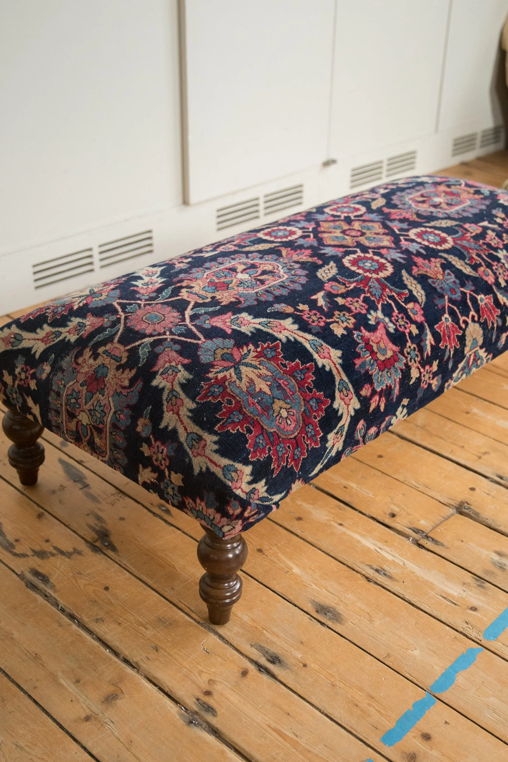 Vintage Persian Rug Ottoman Coffee Table - Image 4