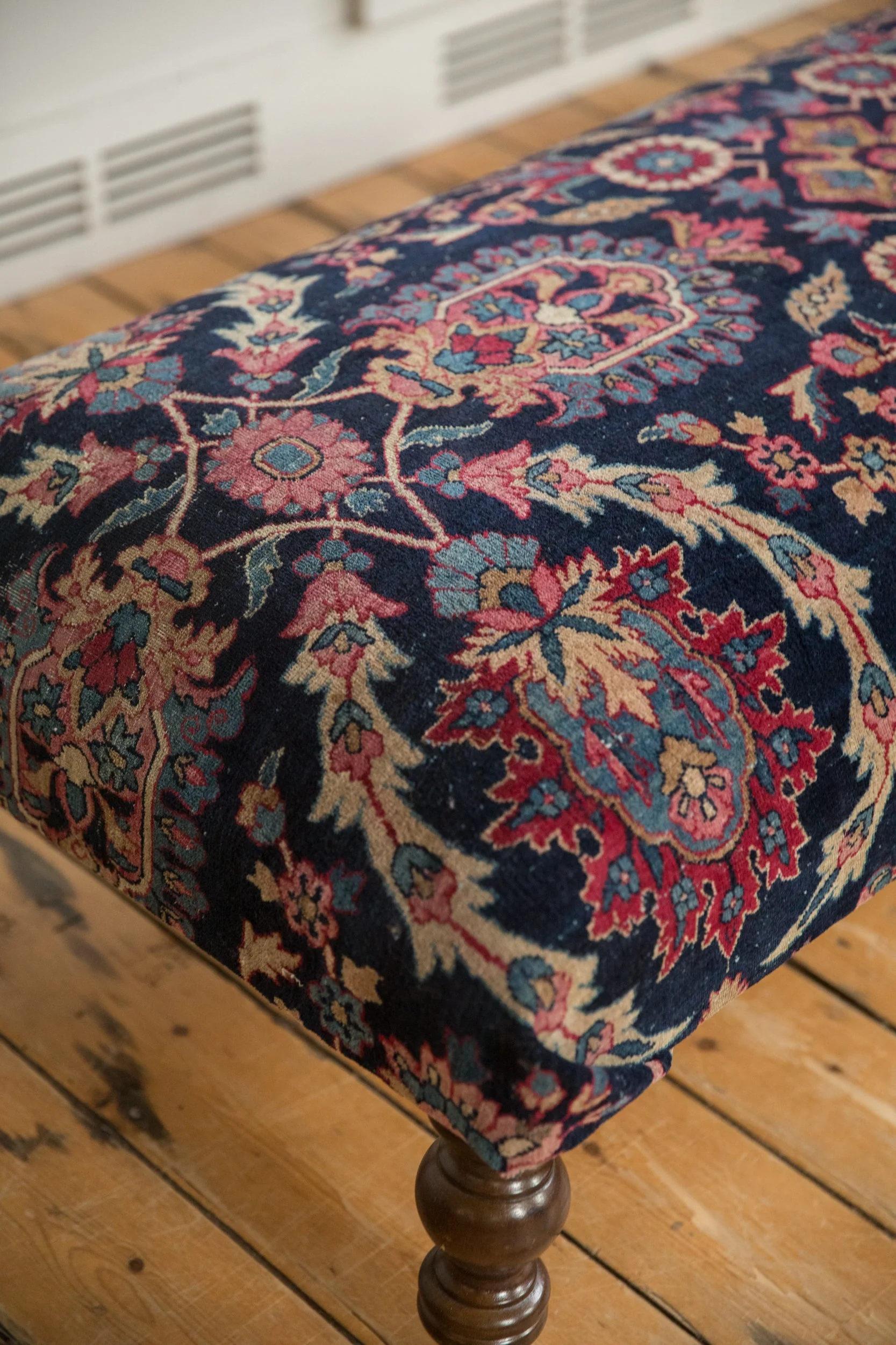 Vintage Persian Rug Ottoman Coffee Table - Image 5