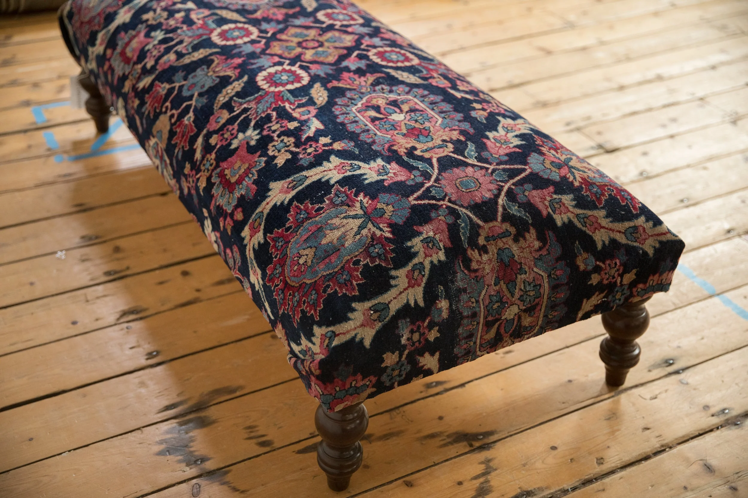 Vintage Persian Rug Ottoman Coffee Table - Image 6