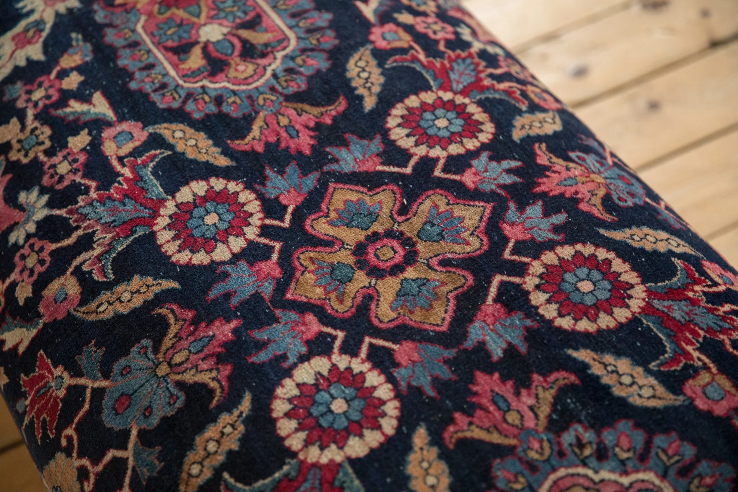 Vintage Persian Rug Ottoman Coffee Table - Image 7