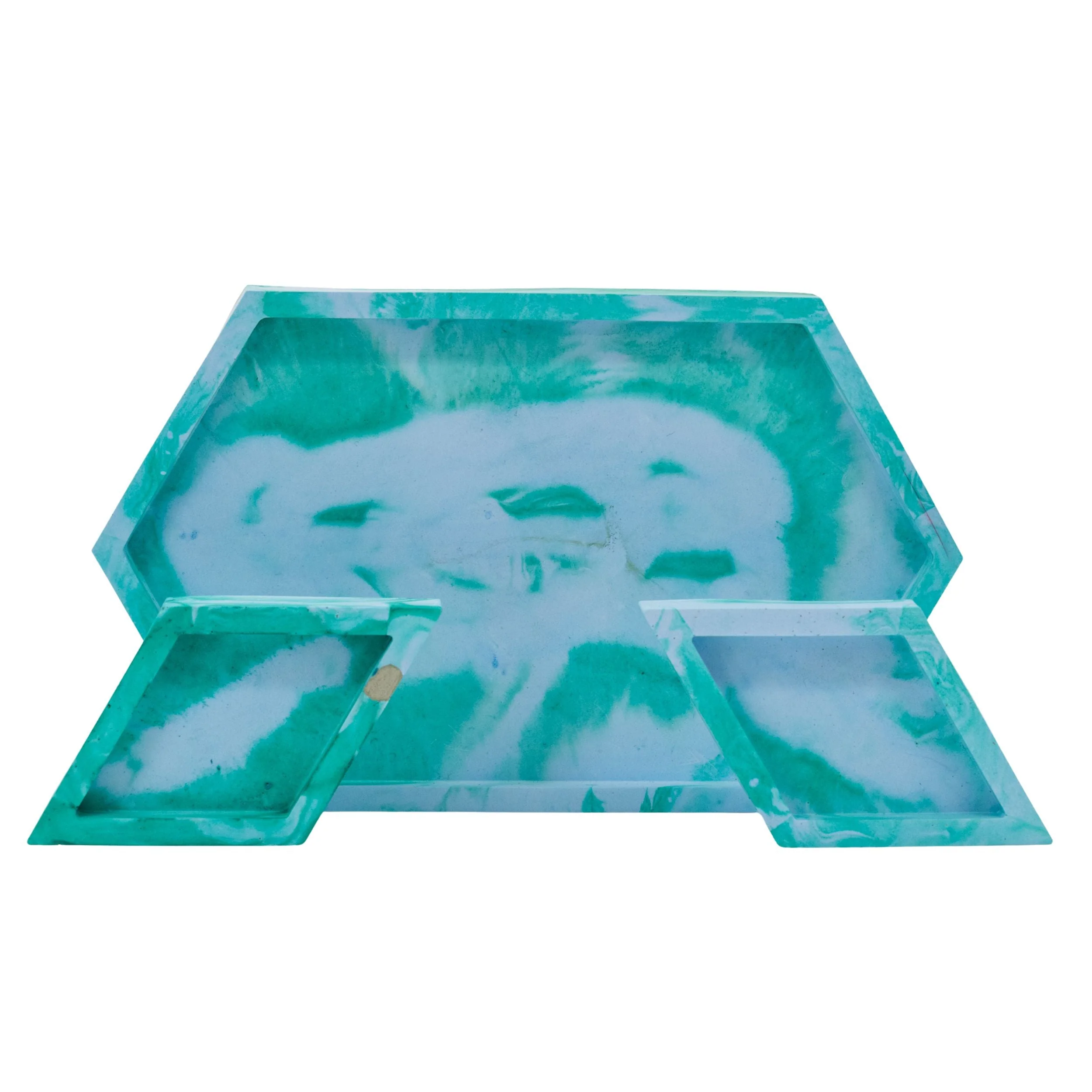 Resin-Crete Jewelry Tray Set | 6.5" x 4" Hexagon | Color Crete Creations - Image 5